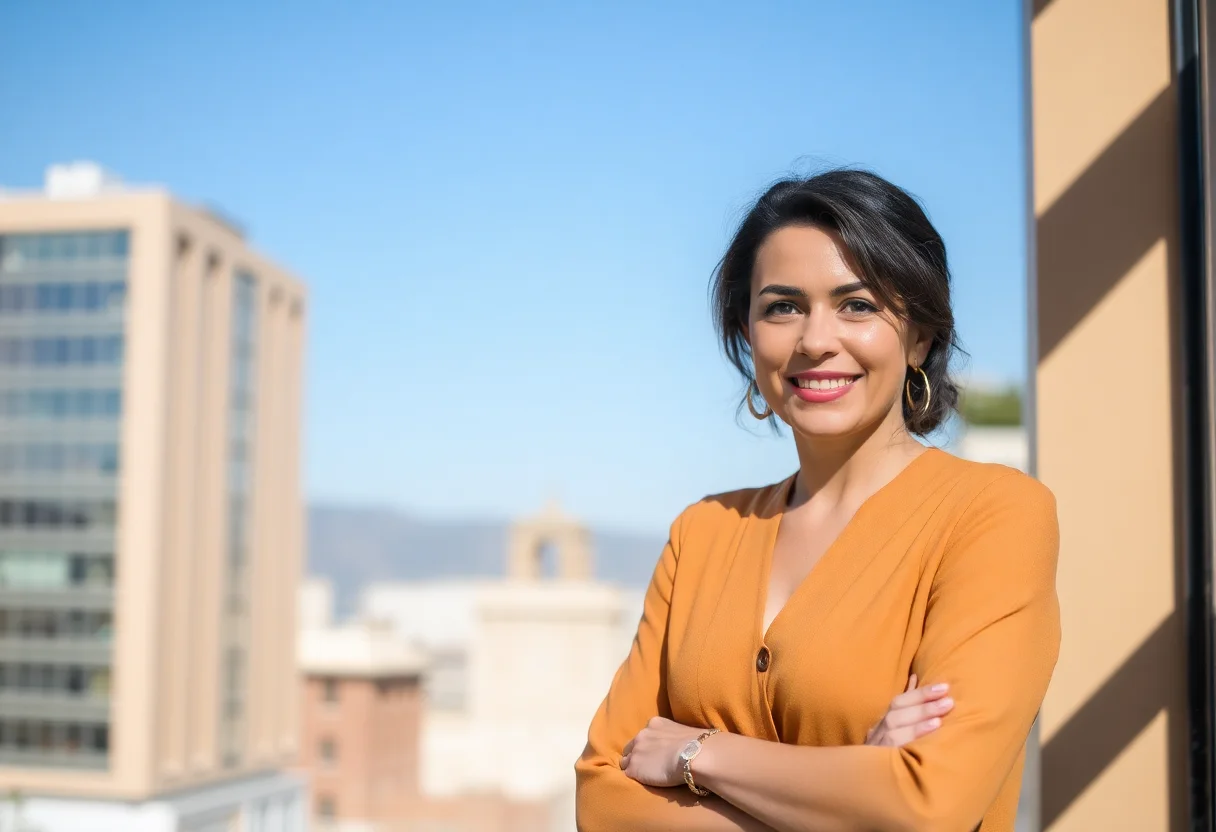 Portrait of Ayse Kaya, Director and Founder.